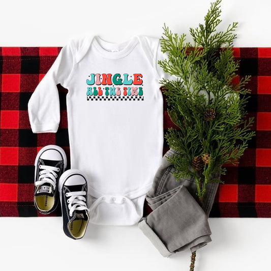 Retro Jingle All The Time | Baby Long Sleeve Bodysuit