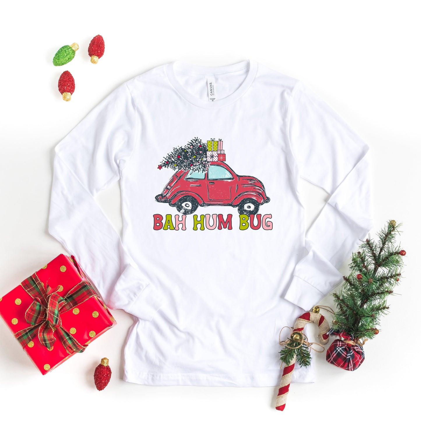 Bah Hum Bug Car | Long Sleeve Crew Neck