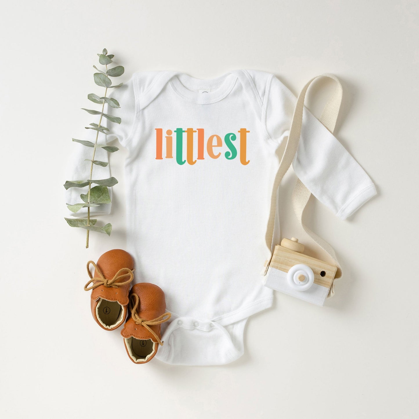 Littlest Colorful | Baby Graphic Long Sleeve Bodysuit