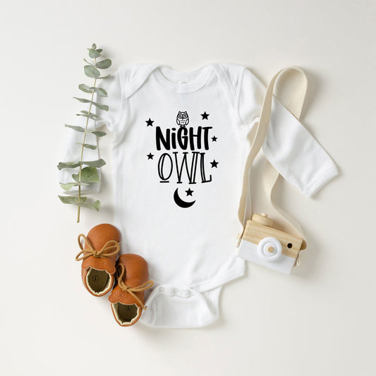 Night Owl | Baby Long Sleeve Bodysuit
