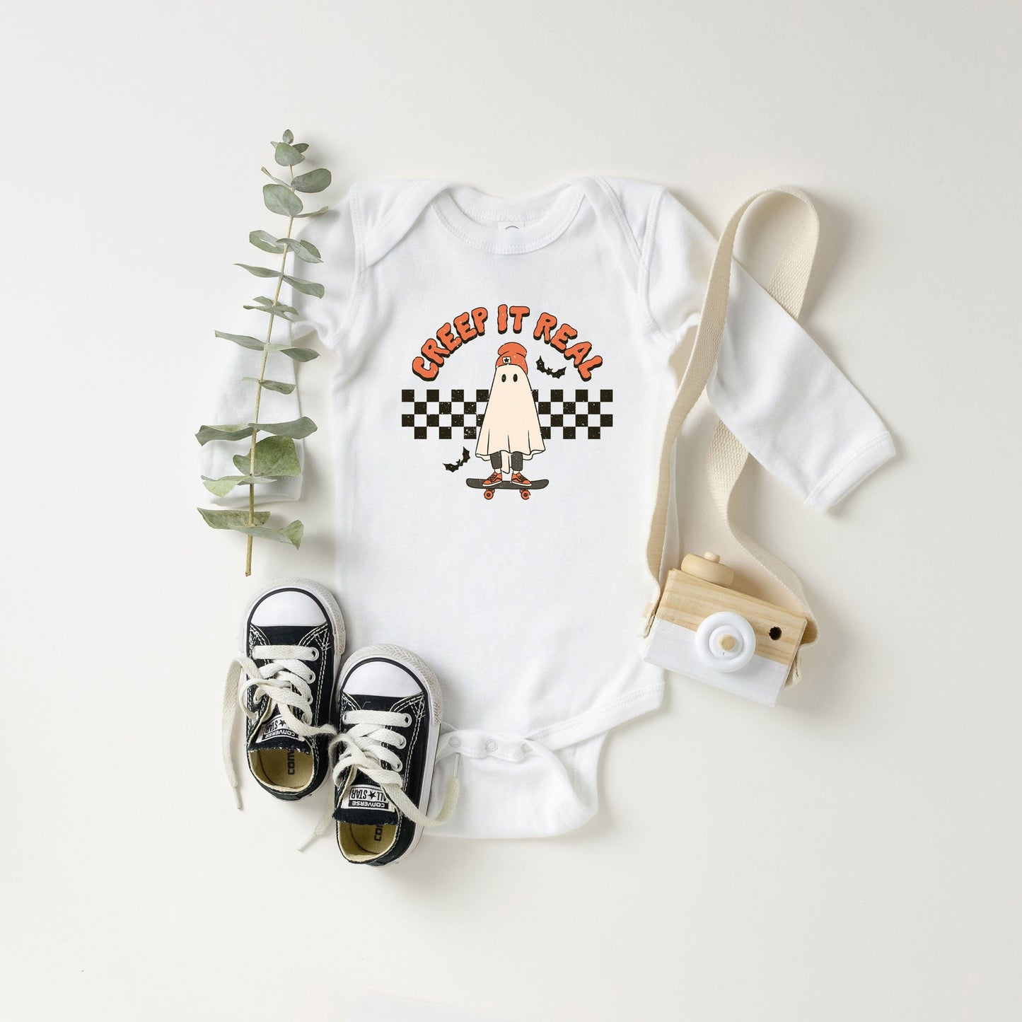 Creep It Real Skateboard | Baby Long Sleeve Bodysuit