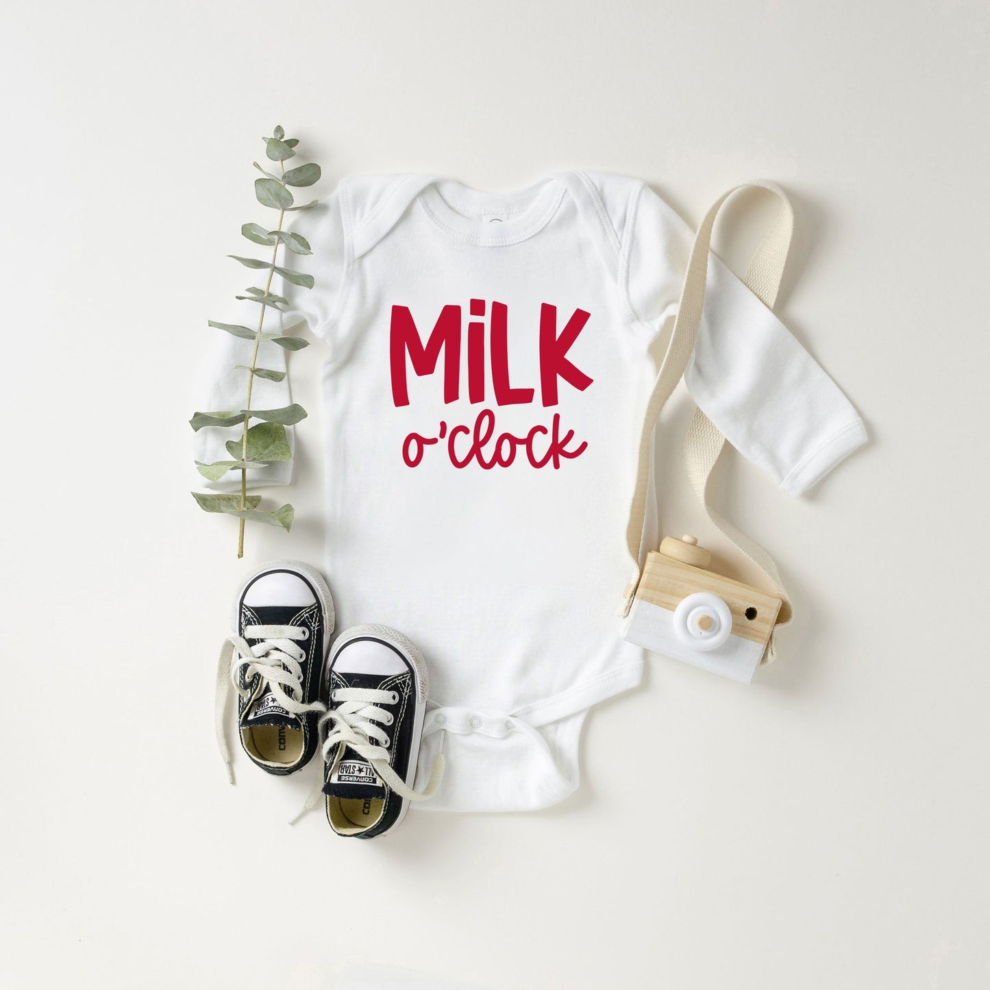Milk O'Clock | Baby Long Sleeve Bodysuit