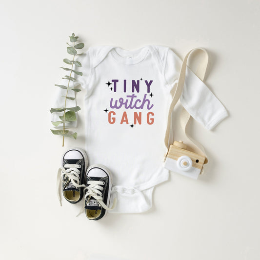 Tiny Witch Gang | Baby Graphic Long Sleeve Bodysuit