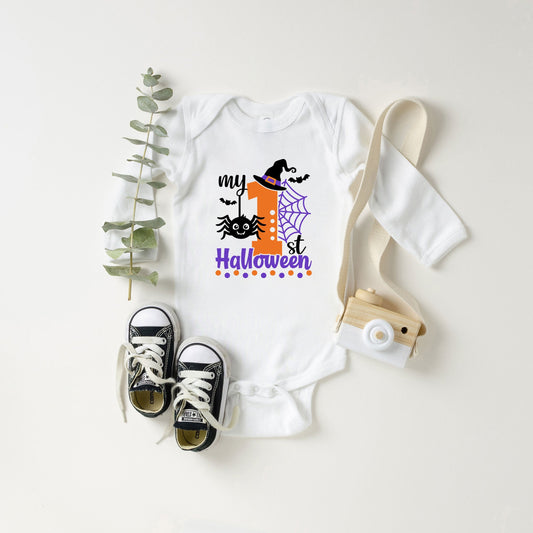 My First Halloween | Baby Graphic Long Sleeve Bodysuit