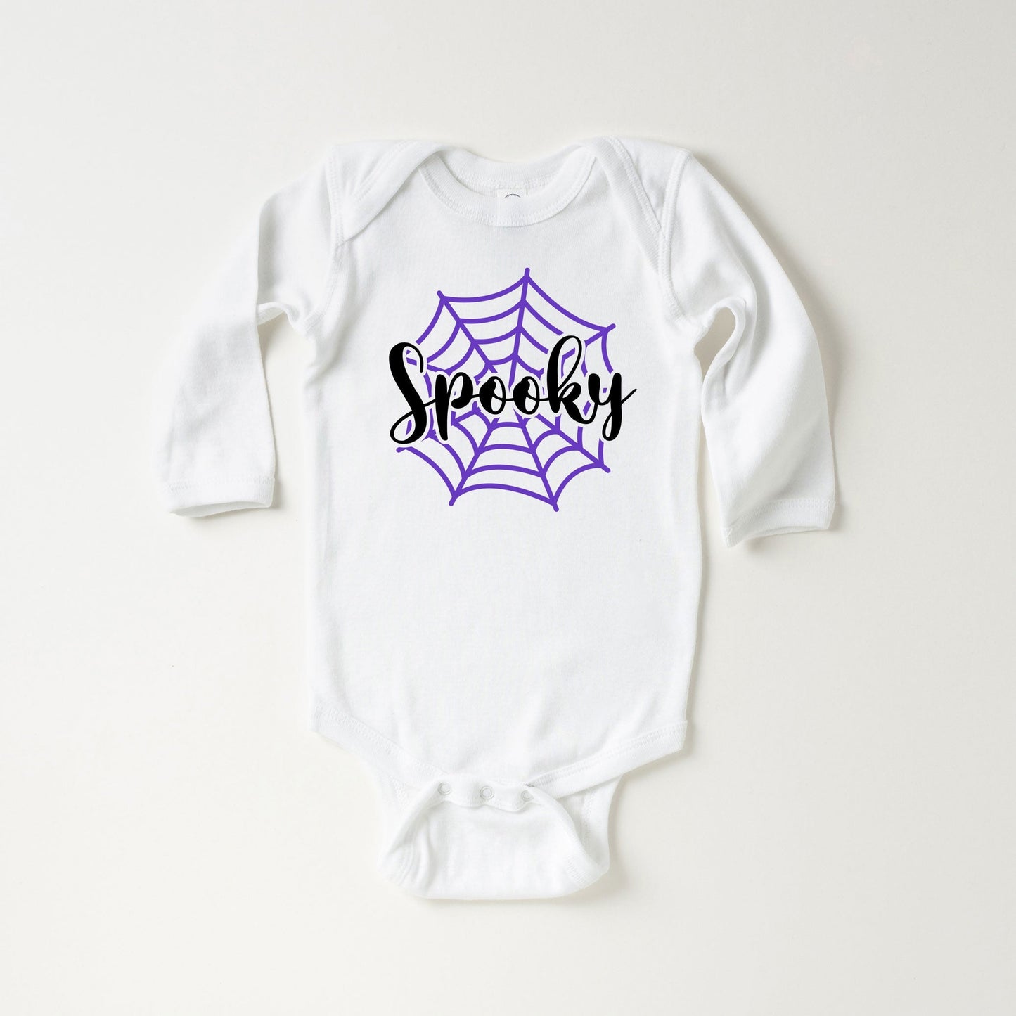 Spooky Web | Baby Graphic Long Sleeve Bodysuit