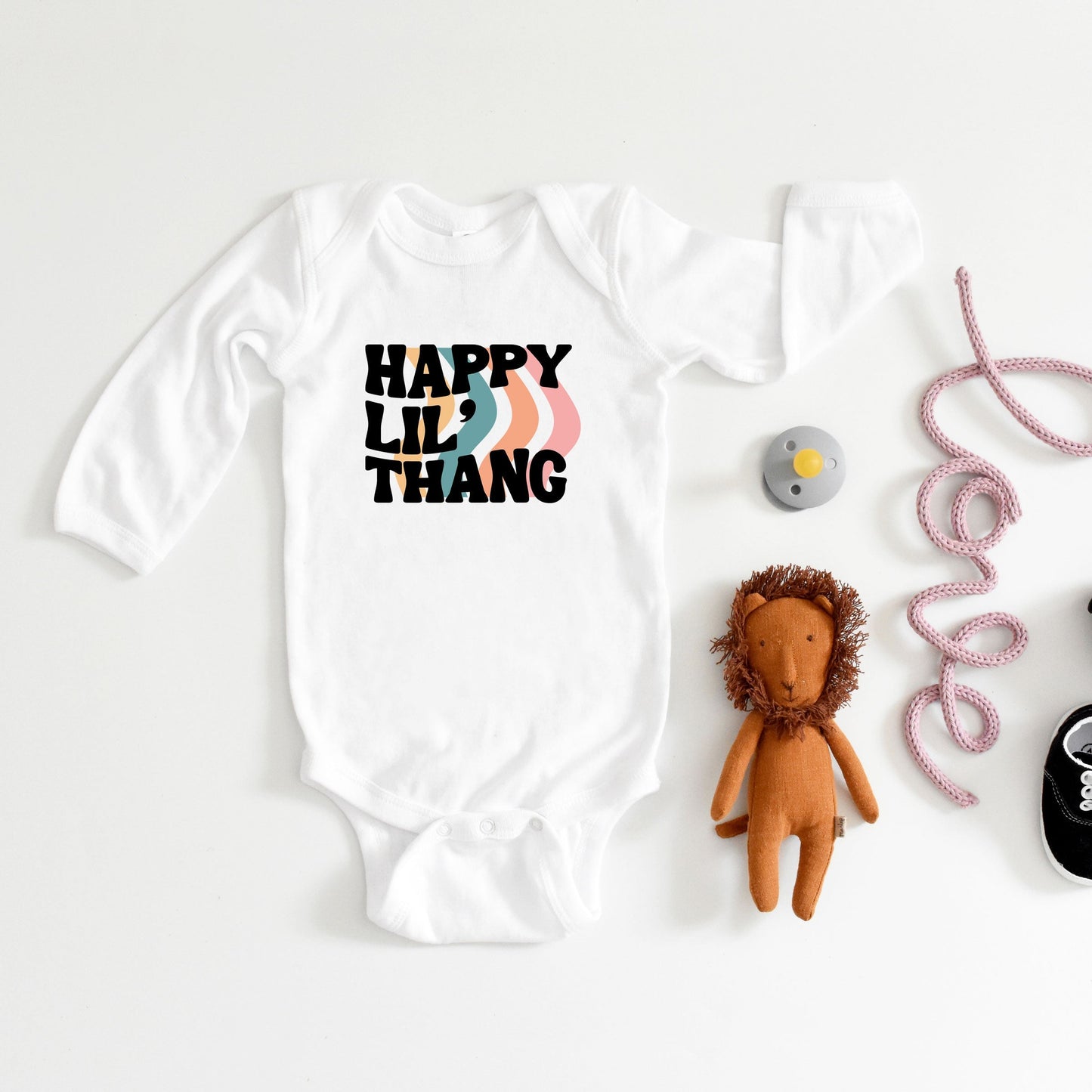 Happy Lil' Thang | Baby Long Sleeve Bodysuit