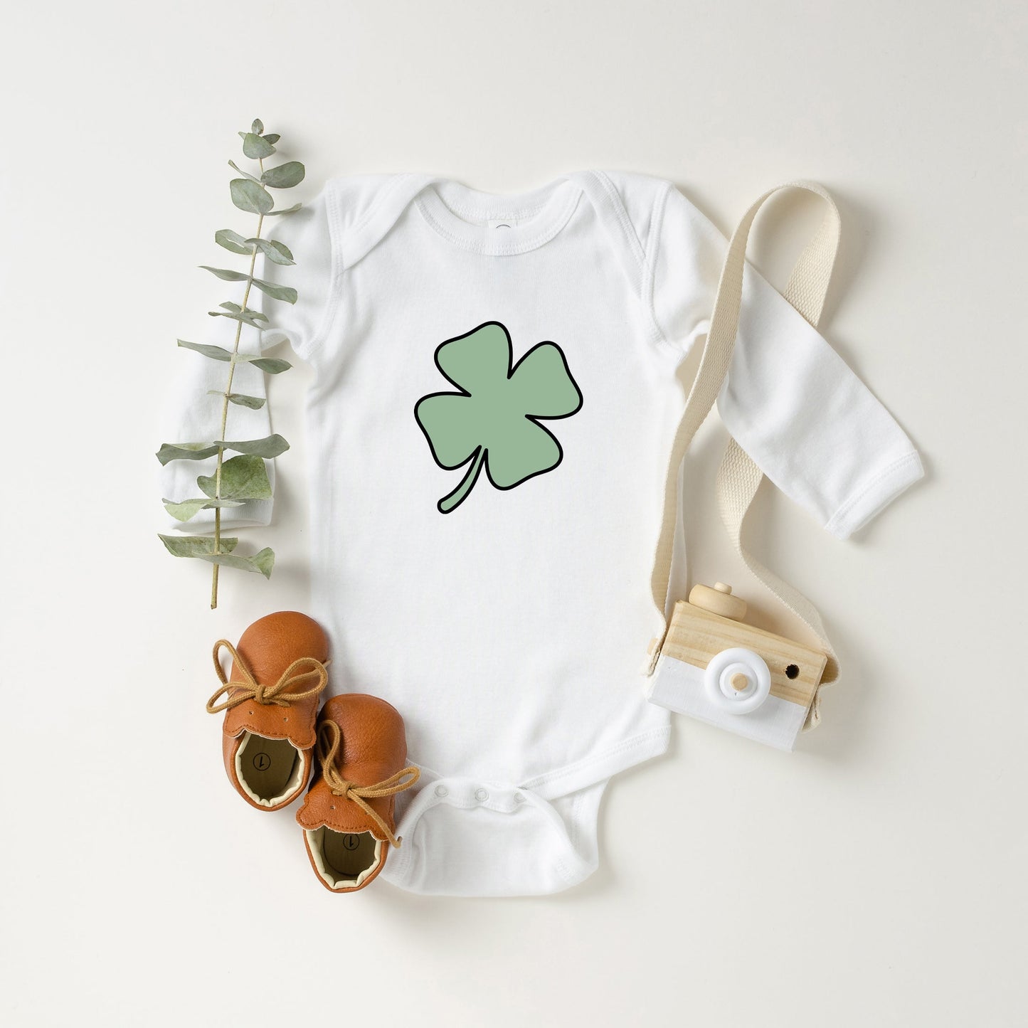 Simple Clover | Baby Long Sleeve Bodysuit