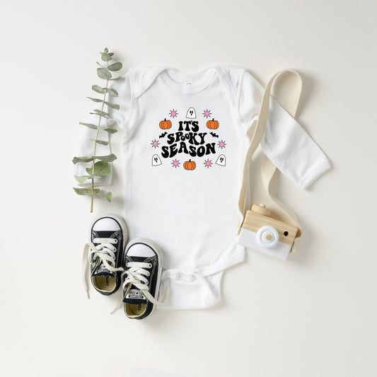 It's Spooky Season Ghost | Baby Long Sleeve Bodysuit