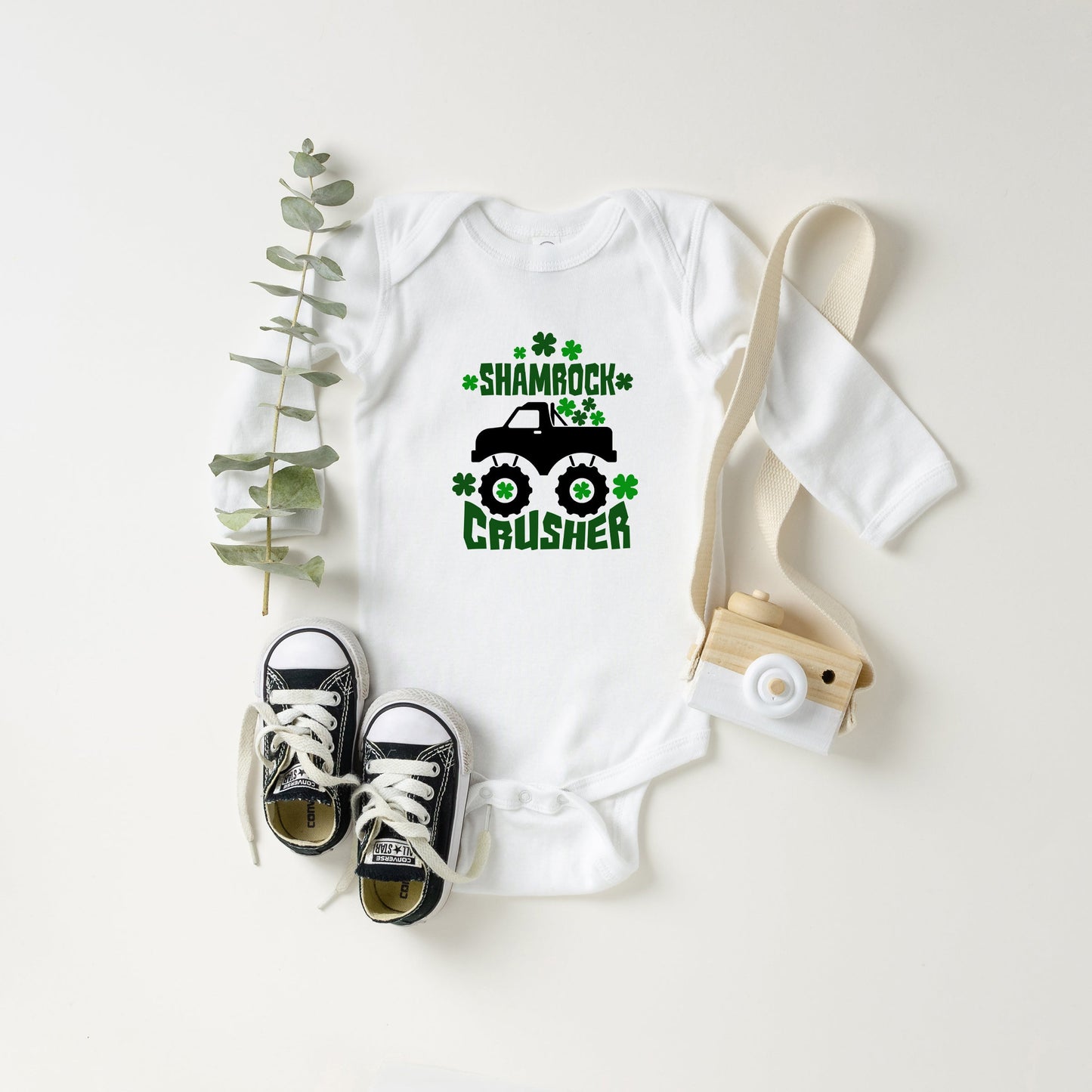 Shamrock Crusher | Baby Long Sleeve Bodysuit