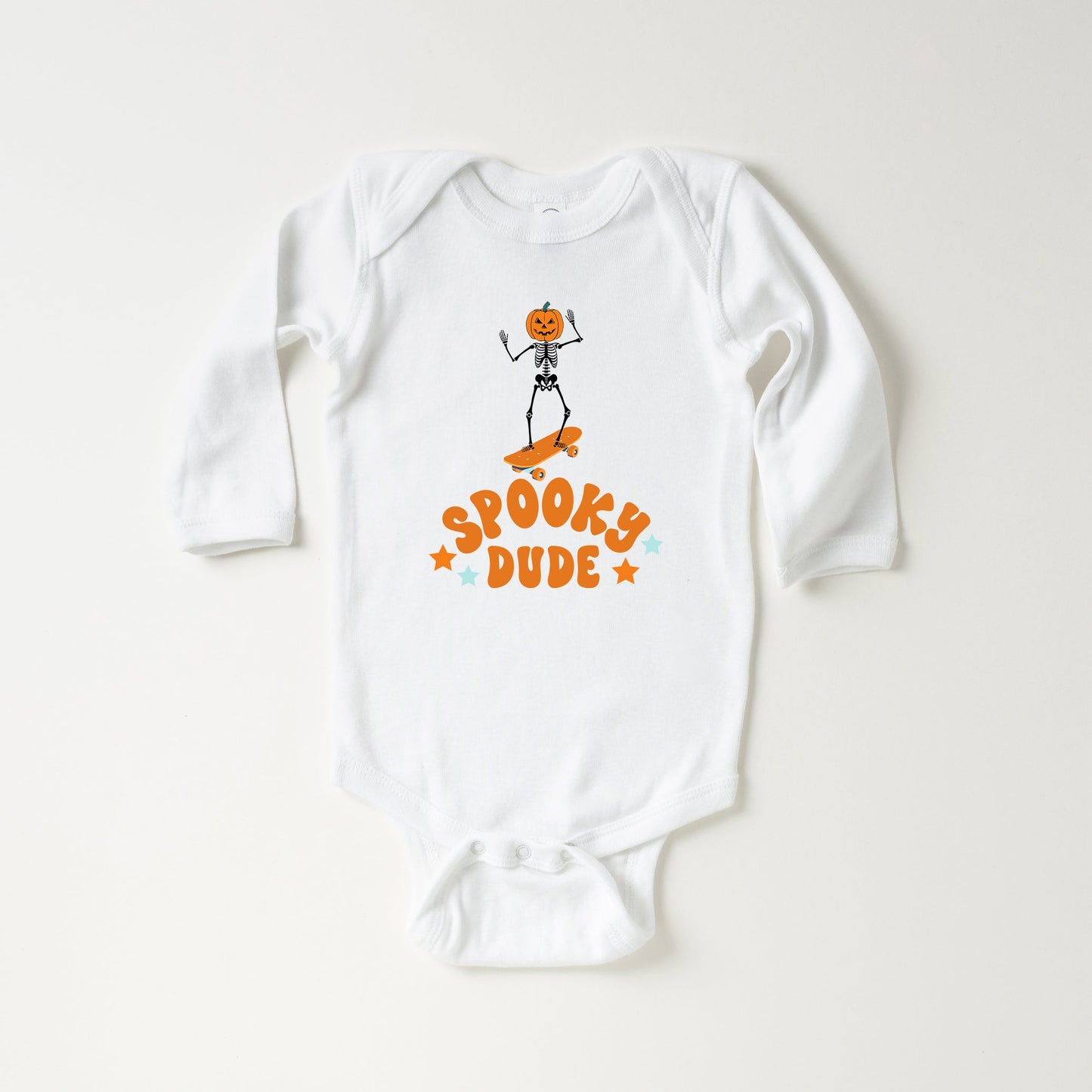 Spooky Dude Skeleton | Baby Long Sleeve Bodysuit