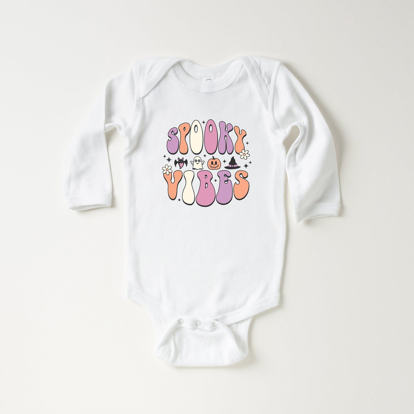 Spooky Vibes Bubble | Baby Long Sleeve Bodysuit