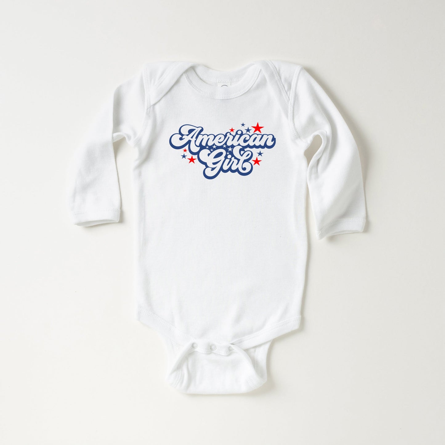 American Girl Retro Stars | Baby Long Sleeve Bodysuit