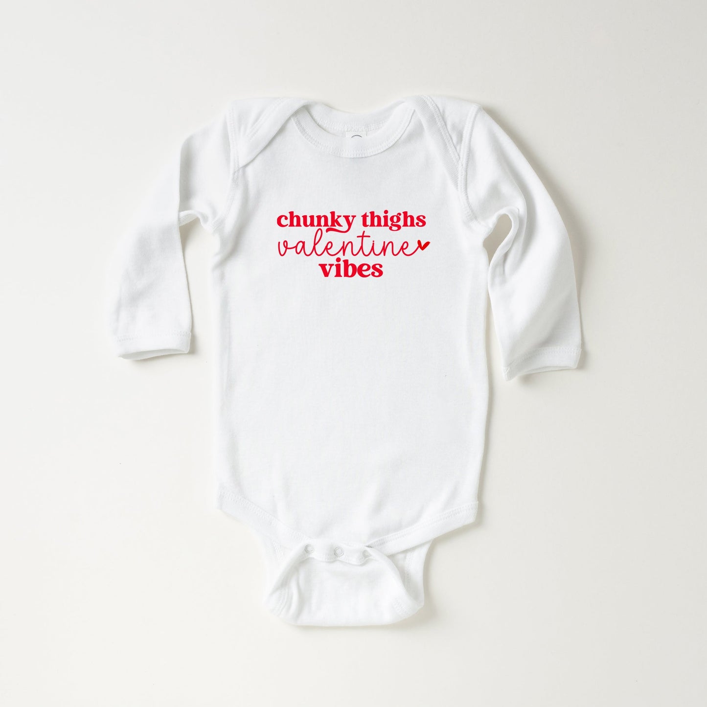 Chunky Valentine And Valentine Vibes | Baby Long Sleeve Bodysuit