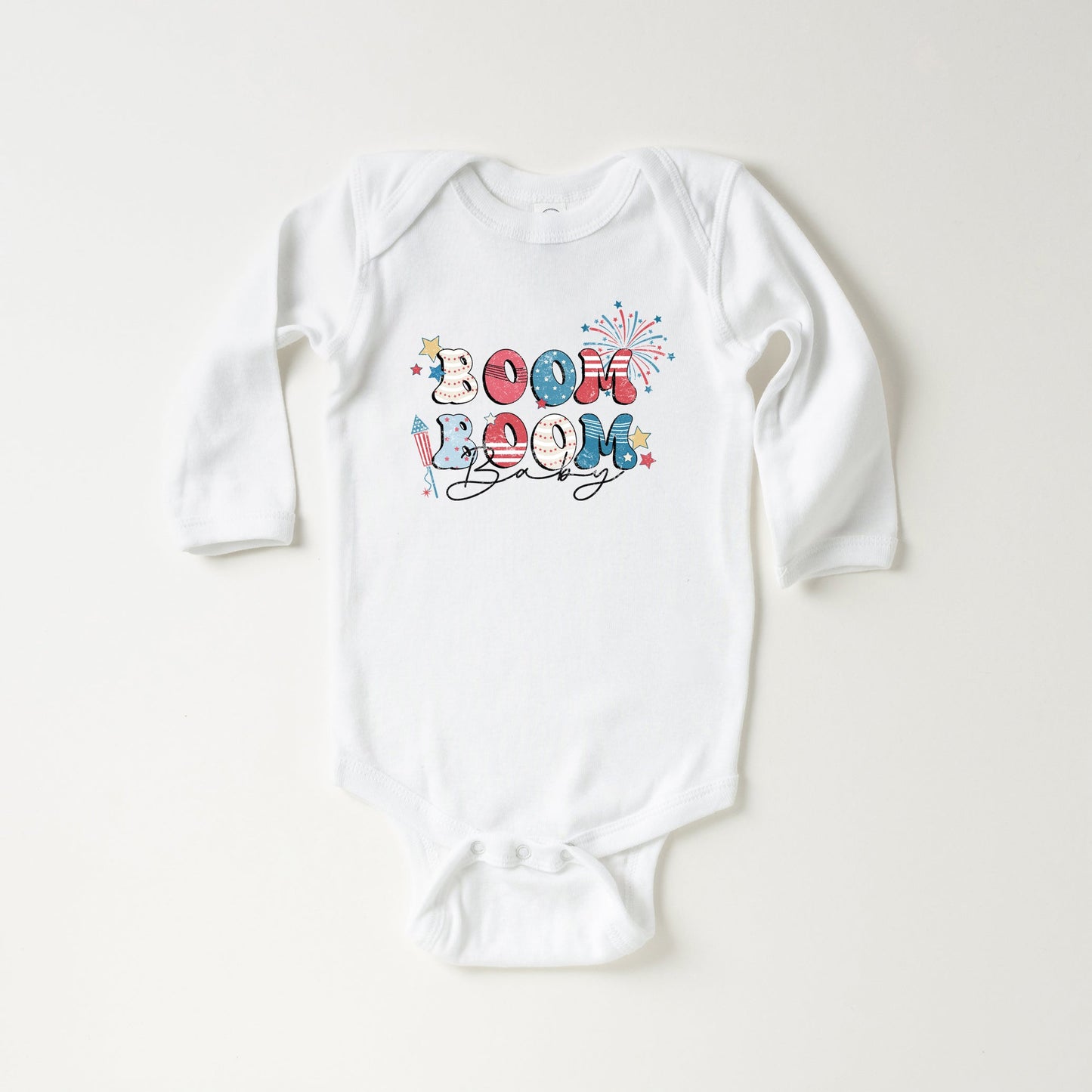 Boom Boom Baby | Baby Long Sleeve Bodysuit