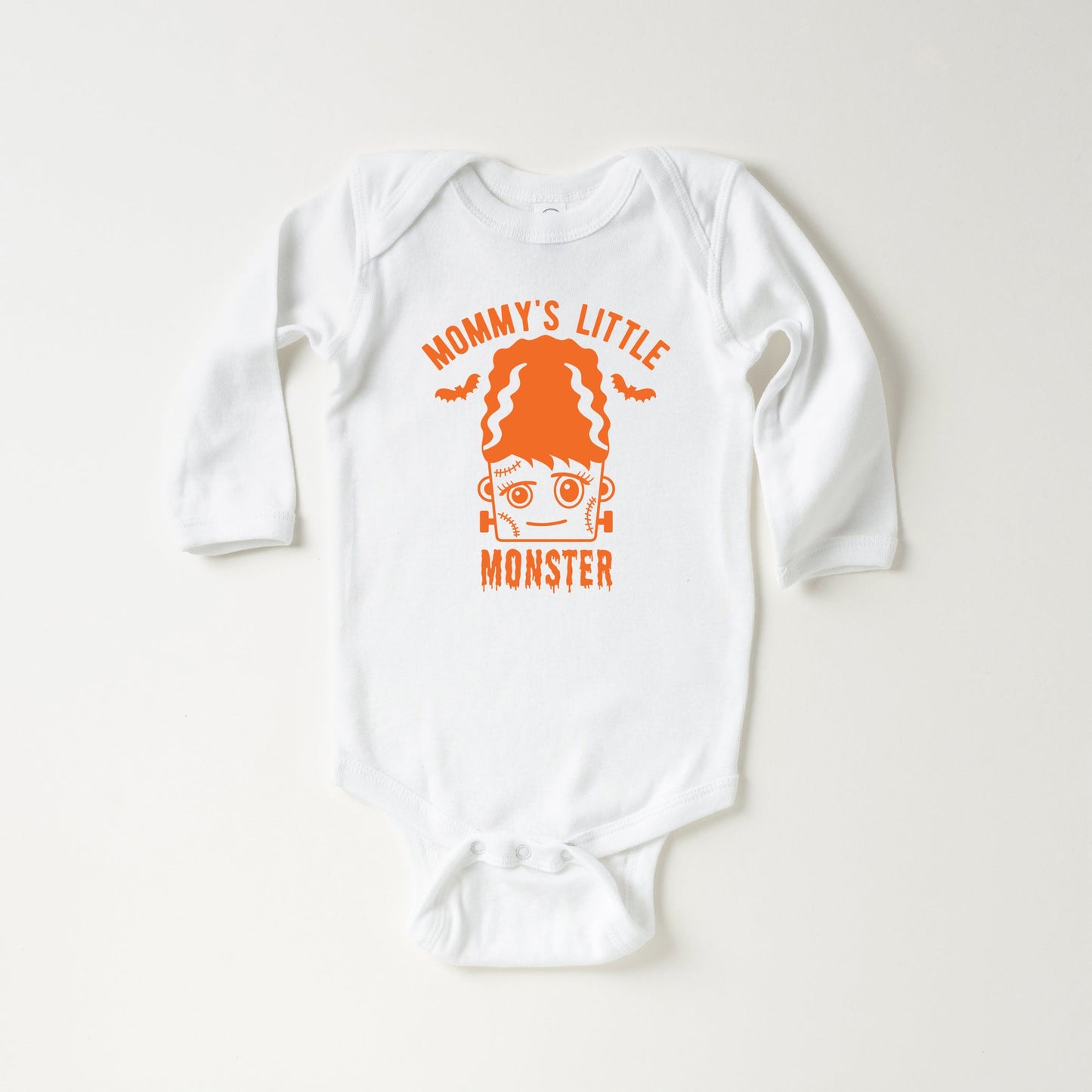 Mommy's Little Monster Girl | Baby Graphic Long Sleeve Bodysuit