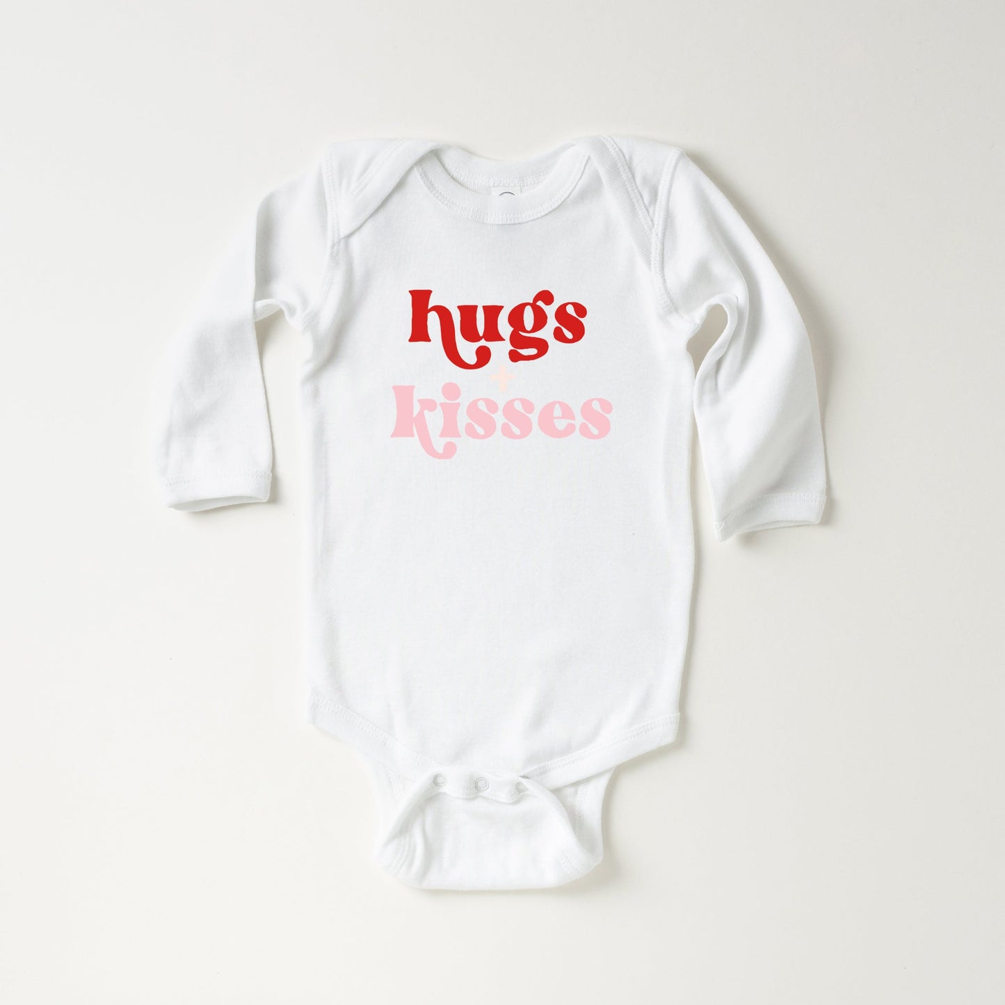 Hugs And Kisses | Baby Long Sleeve Bodysuit