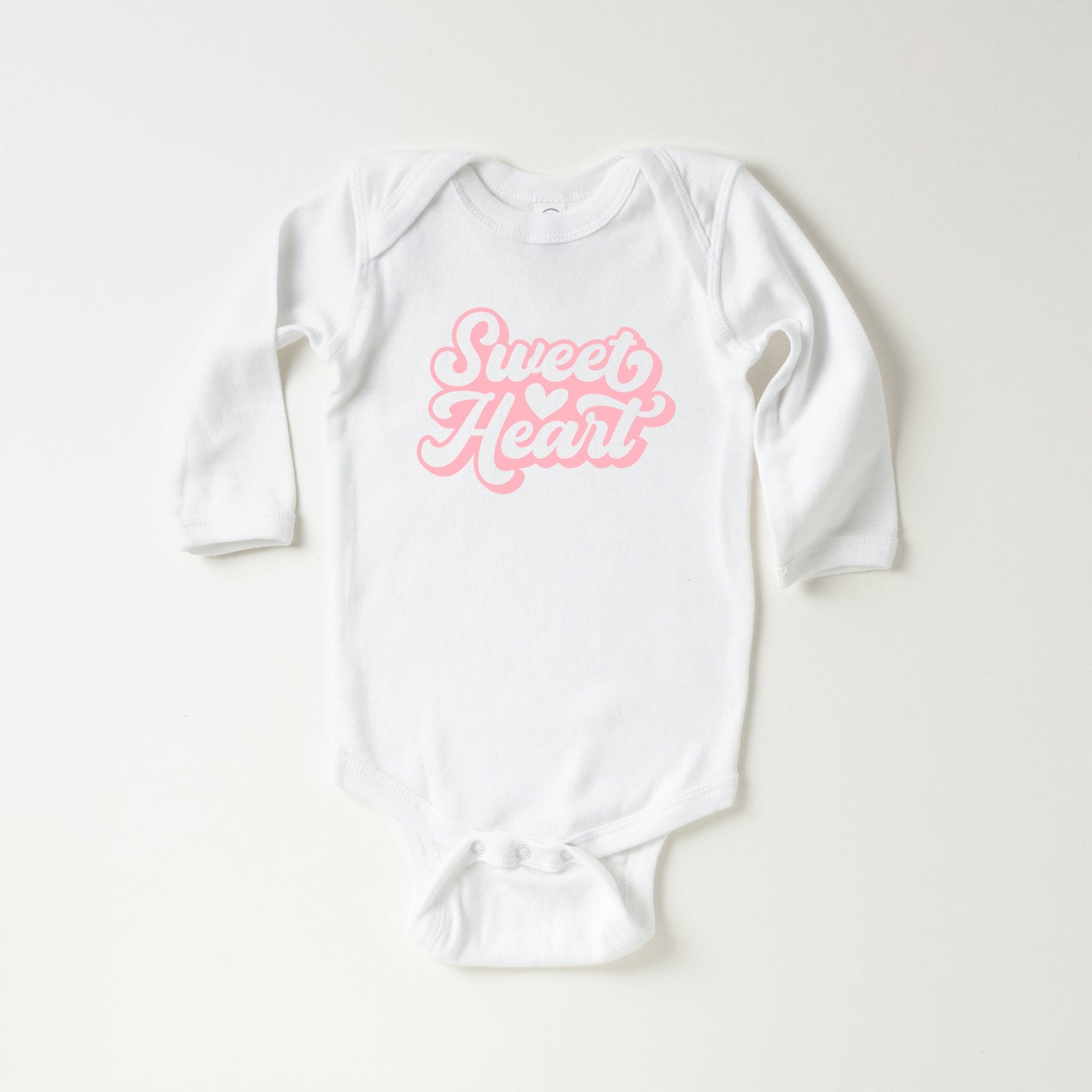 Sweet Heart With Heart | Baby Long Sleeve Bodysuit