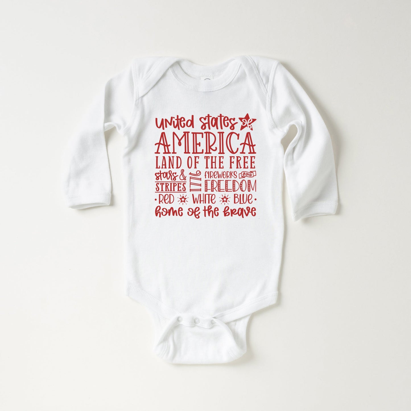 4th of July Subway | Baby Long Sleeve Bodysuit
