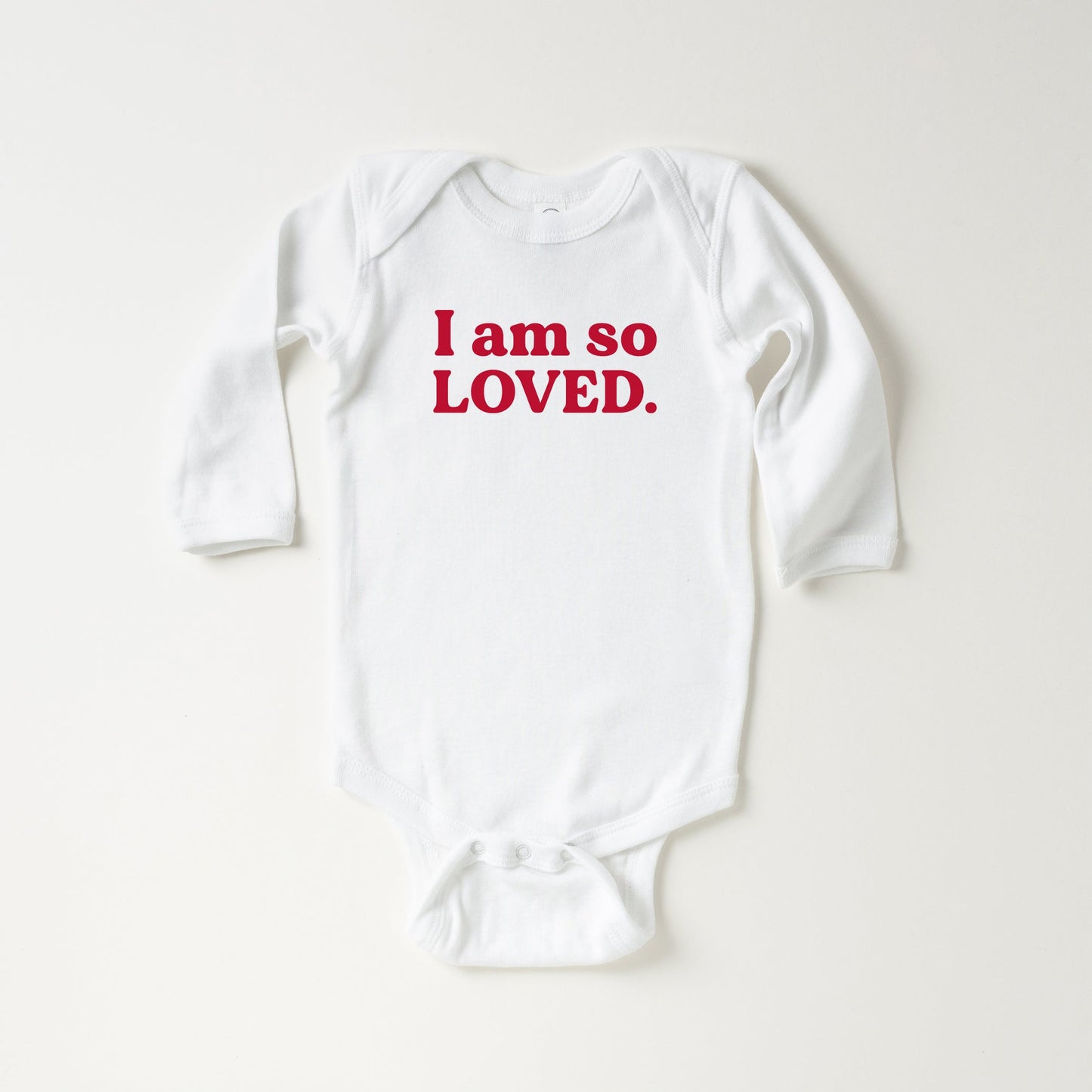 I Am So Loved | Baby Long Sleeve Bodysuit