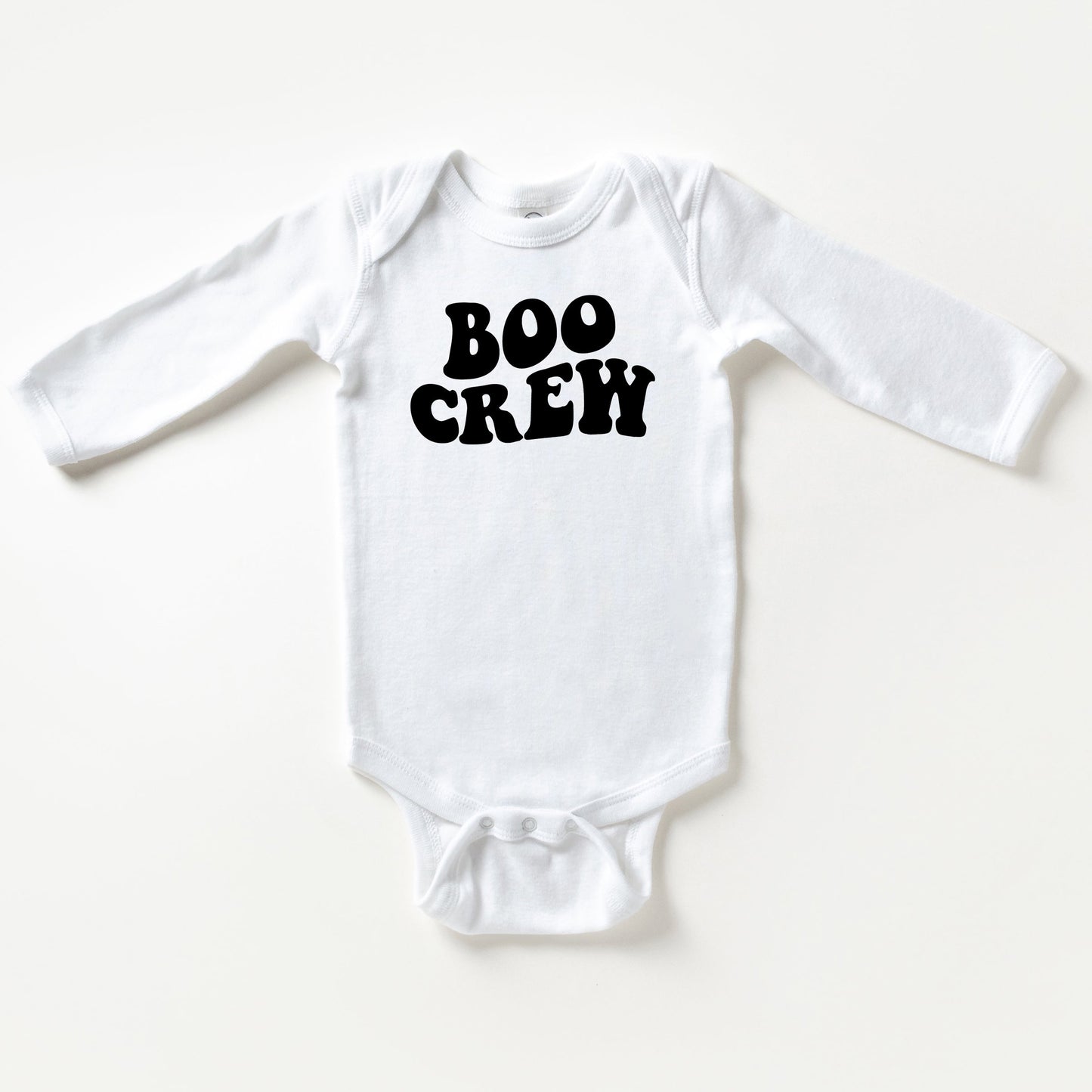 Boo Crew Wavy | Baby Long Sleeve Bodysuit