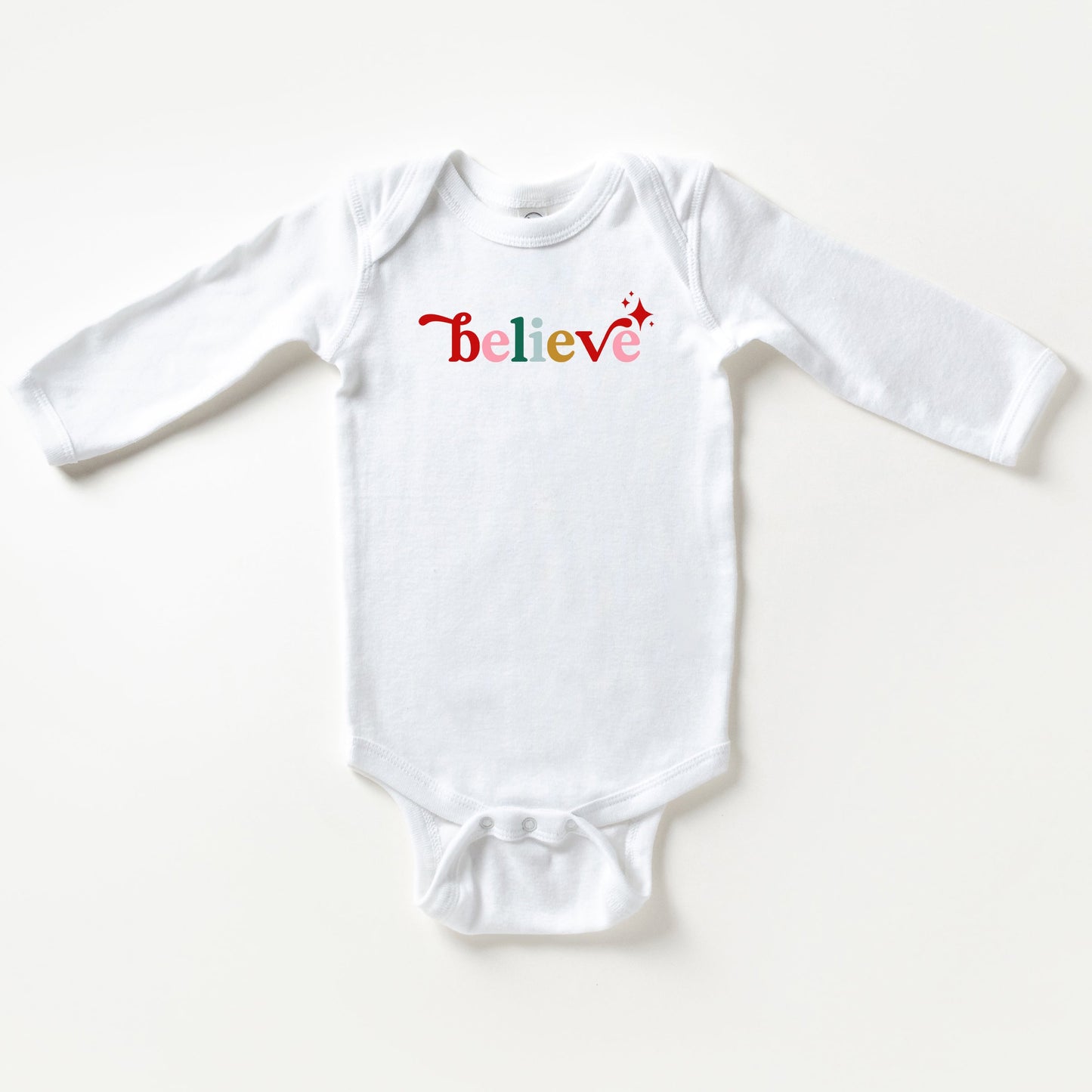 Believe Colorful | Baby Long Sleeve Bodysuit