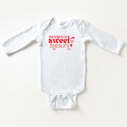 Mama's Sweet Heart | Baby Long Sleeve Bodysuit