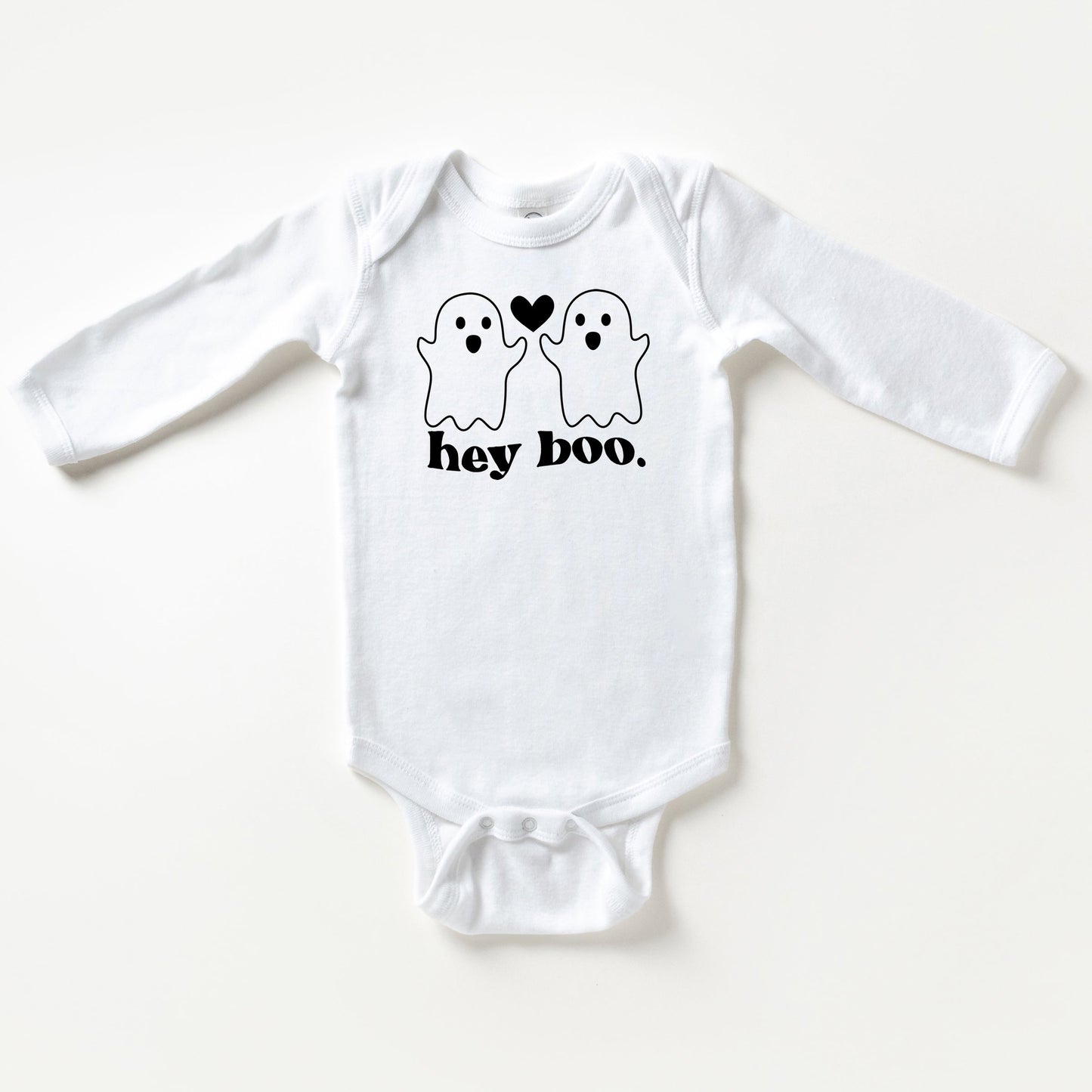 Ghosts Hey Boo | Baby Long Sleeve Bodysuit