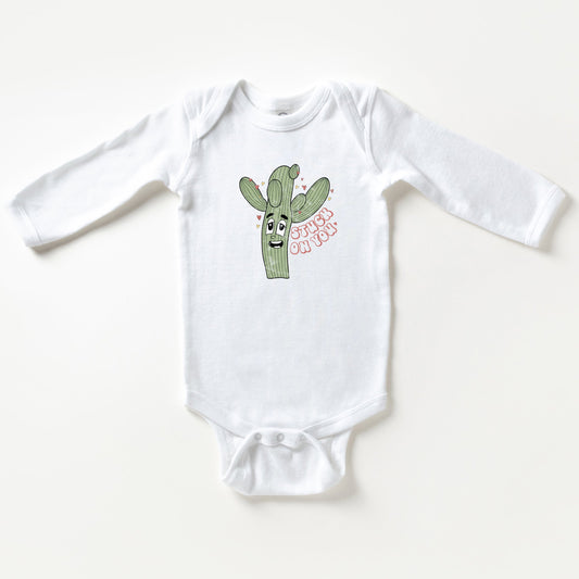 Stuck On You Cactus | Baby Long Sleeve Bodysuit