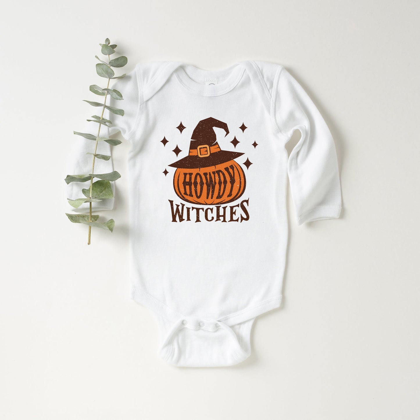 Howdy W Stars | Baby Graphic Long Sleeve Bodysuit
