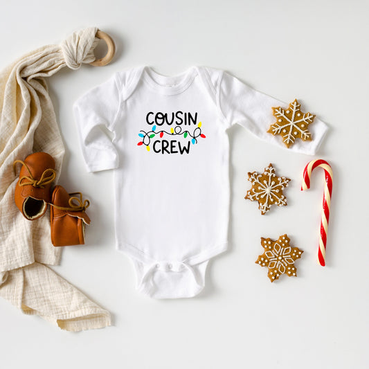 Cousin Crew Lights | Baby Long Sleeve Bodysuit