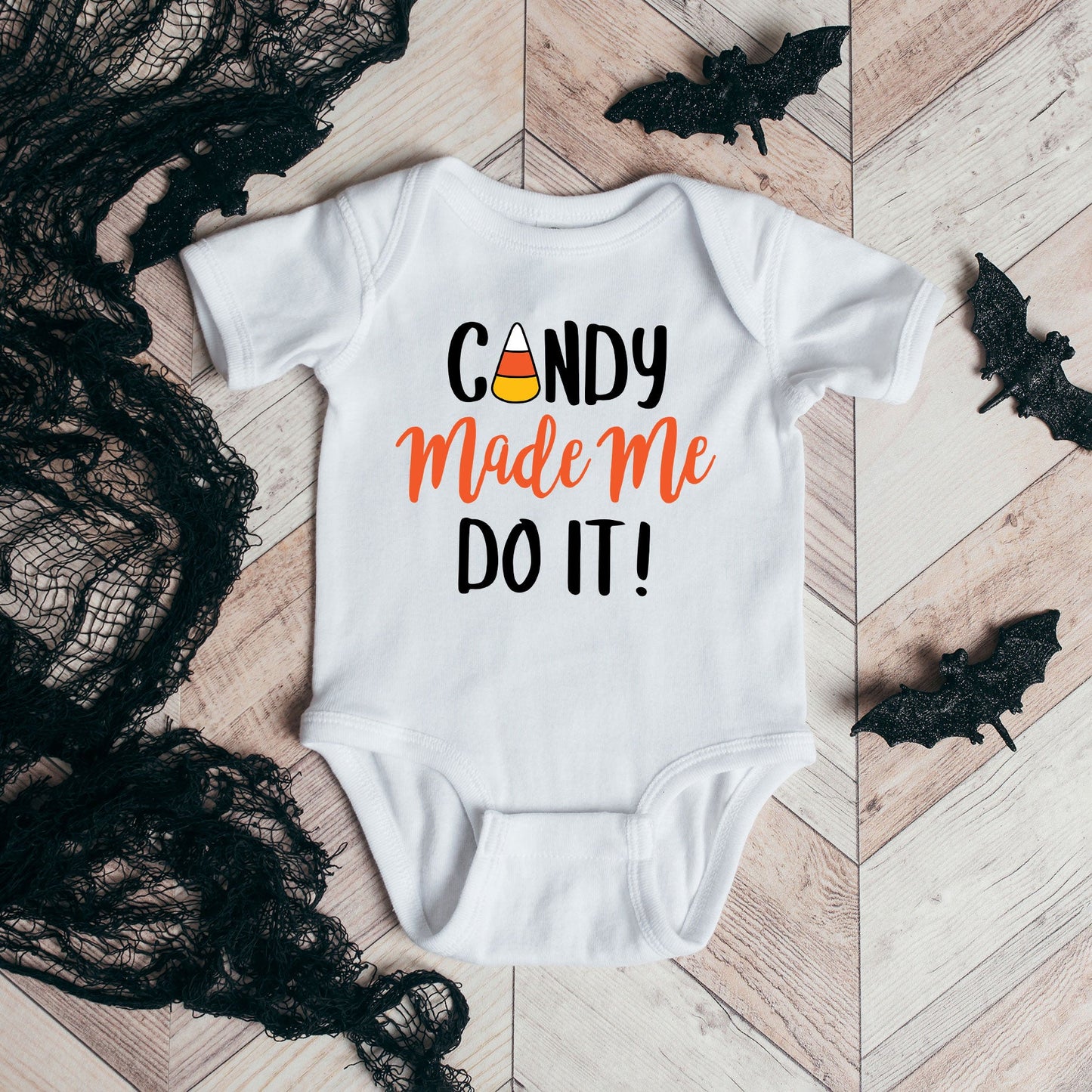 Candy Made Me Do It | Baby Graphic Short Sleeve Bodysuit