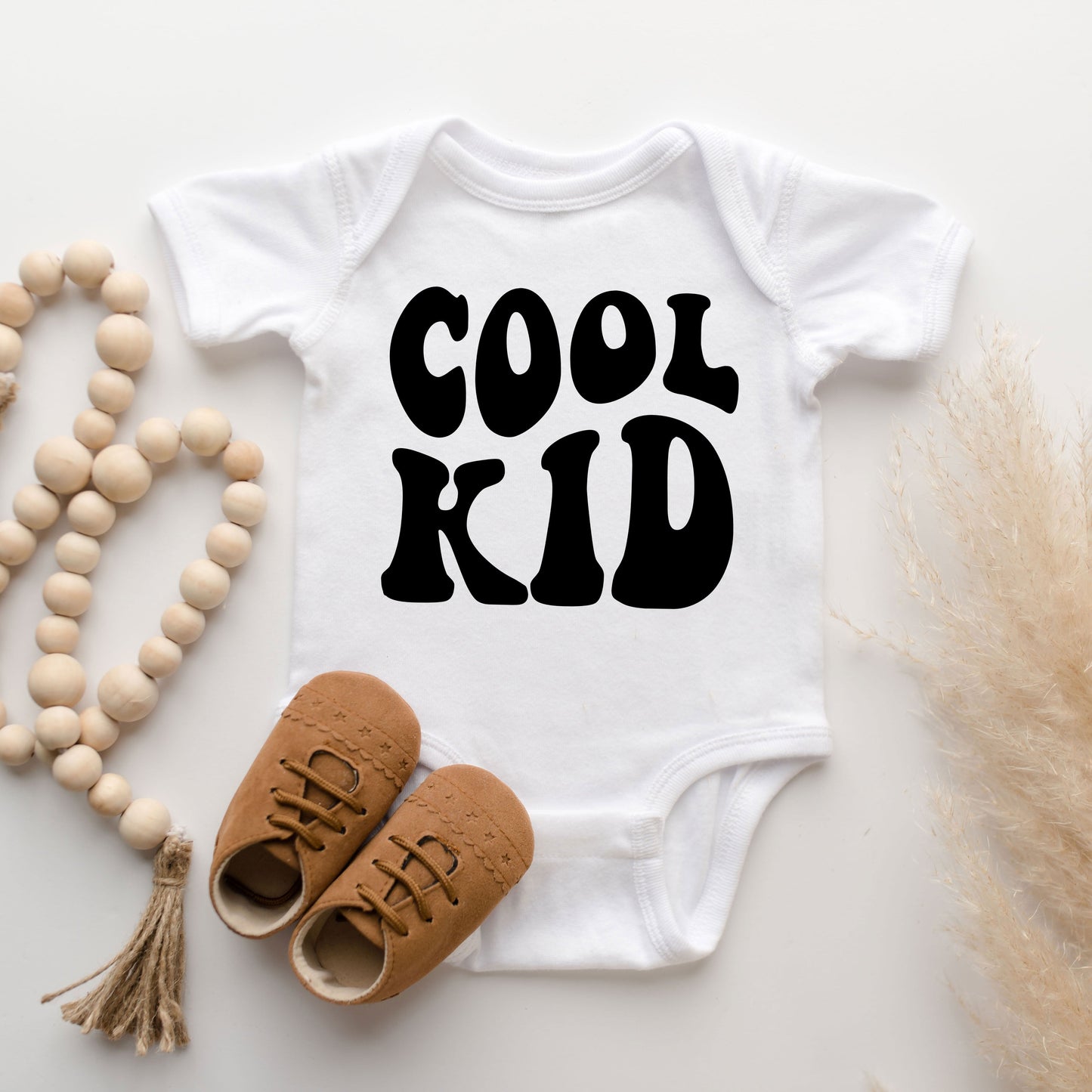 Cool Kid Wavy | Baby Graphic Short Sleeve Bodysuit