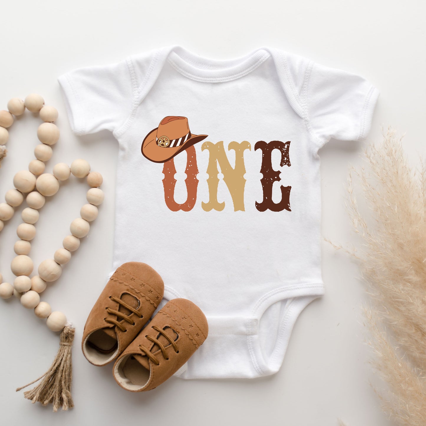 Western One | Baby Graphic Short Sleeve Bodysuit