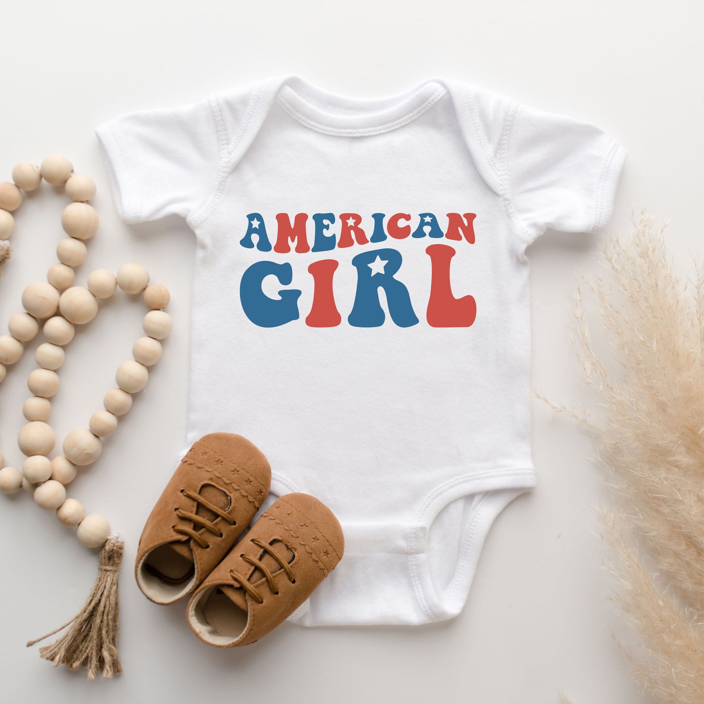 American Girl Stars | Baby Graphic Short Sleeve Bodysuit