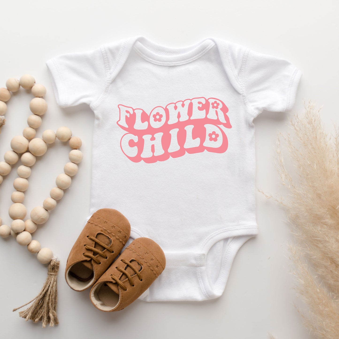 Flower Child | Baby Graphic Short Sleeve Bodysuit