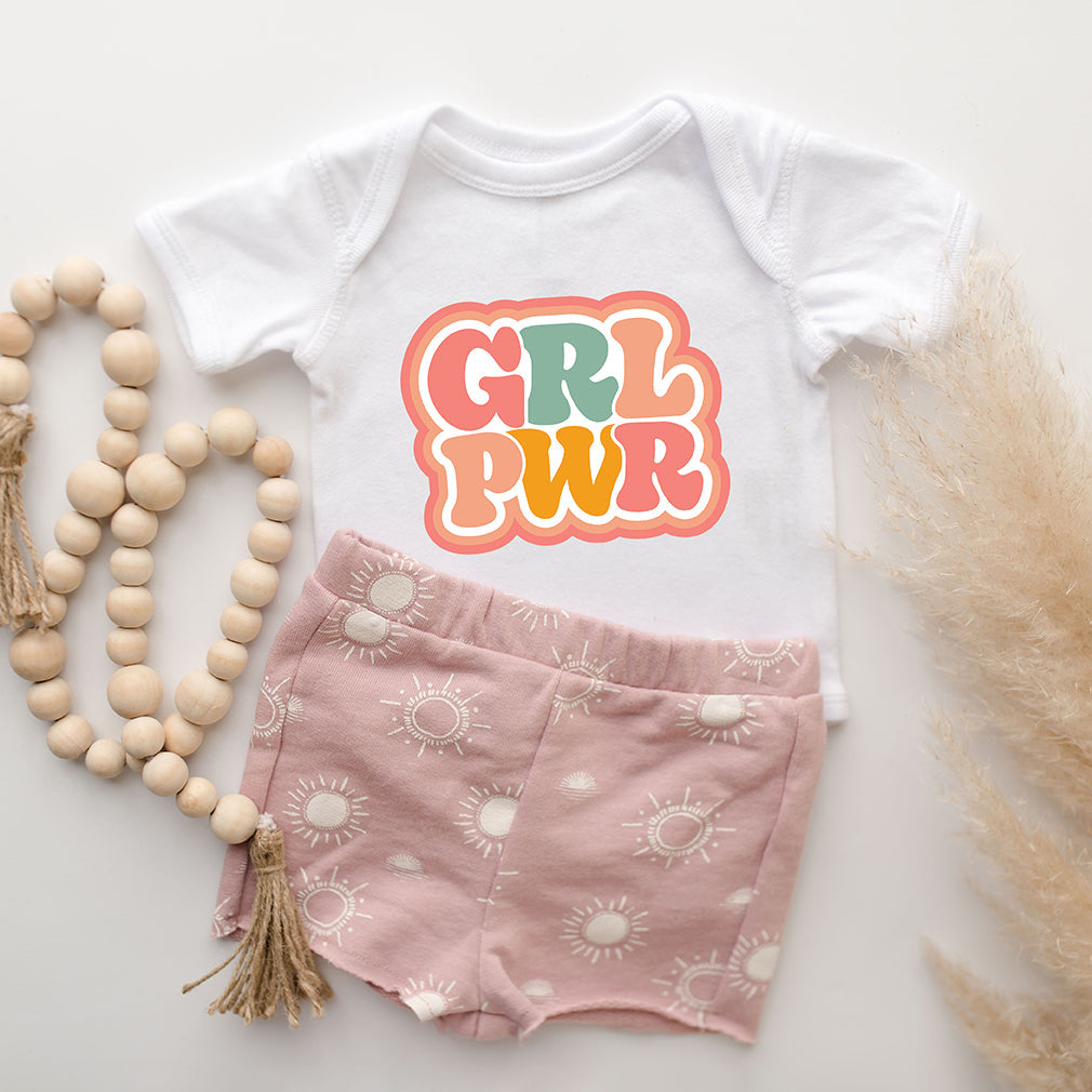Girl Power Retro | Baby Graphic Short Sleeve Bodysuit
