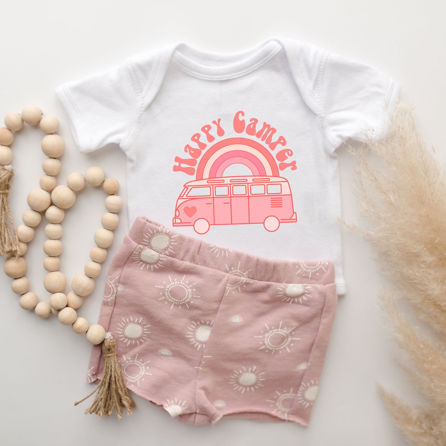 Happy Camper Van | Baby Graphic Short Sleeve Bodysuit