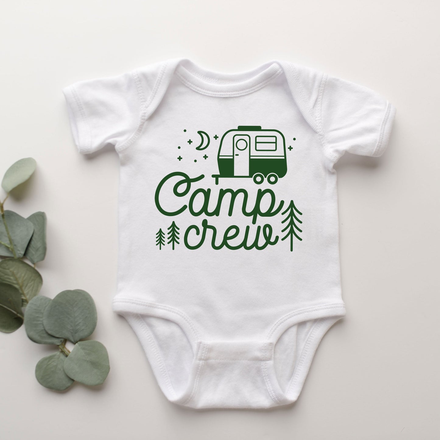 Camp Crew Camper | Baby Graphic Short Sleeve Bodysuit