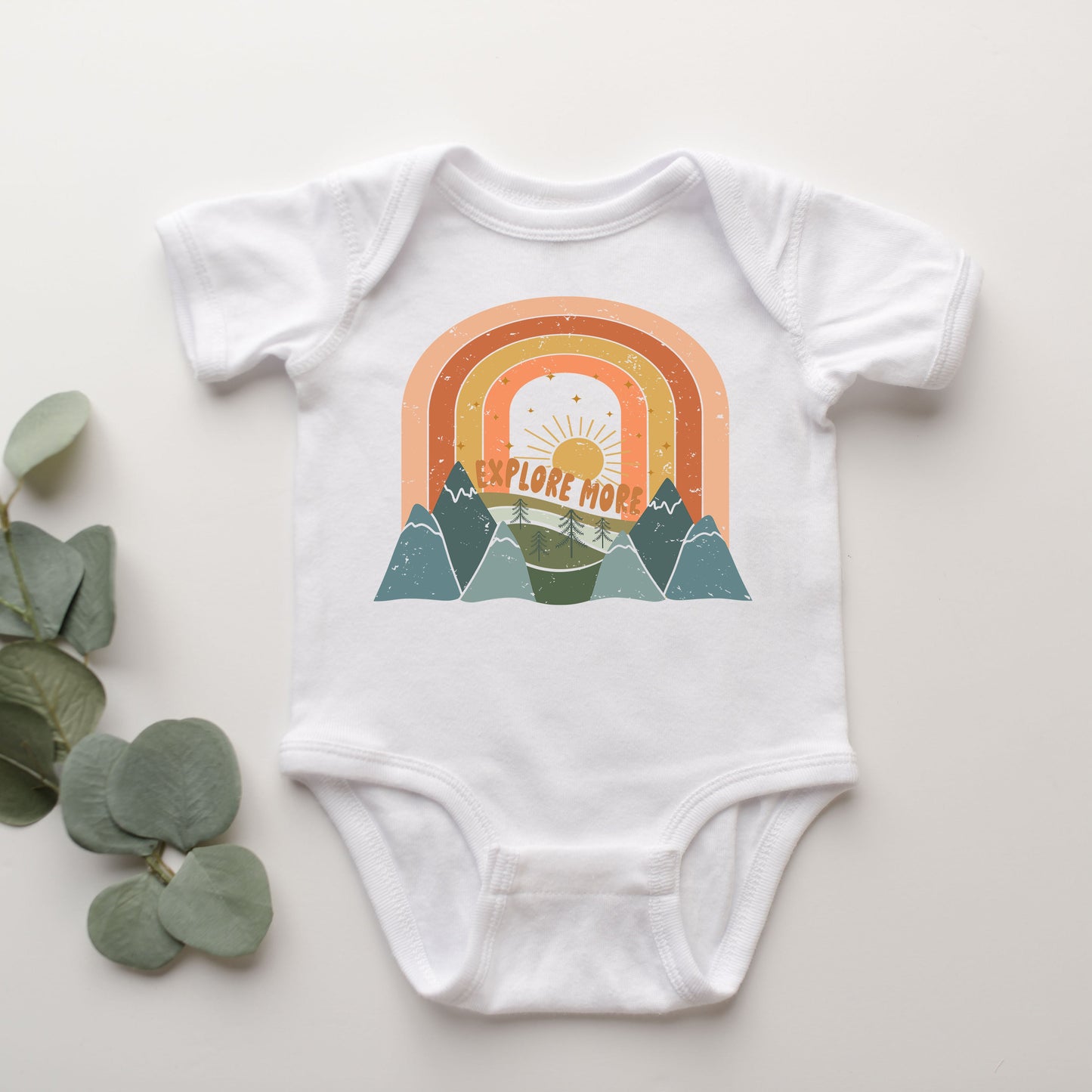 Boho Explore More | Baby Graphic Short Sleeve Bodysuit