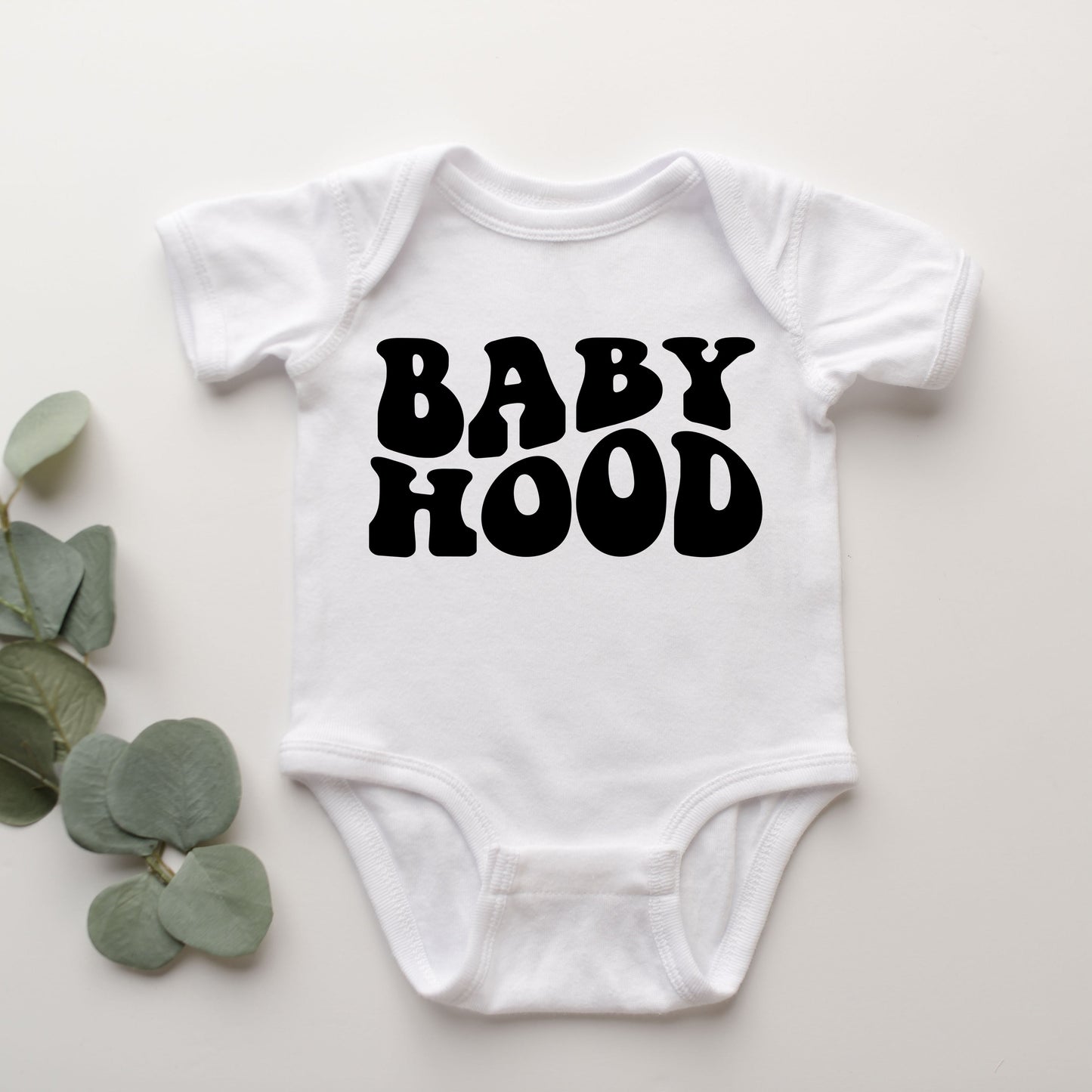 Babyhood Wavy | Baby Graphic Short Sleeve Bodysuit