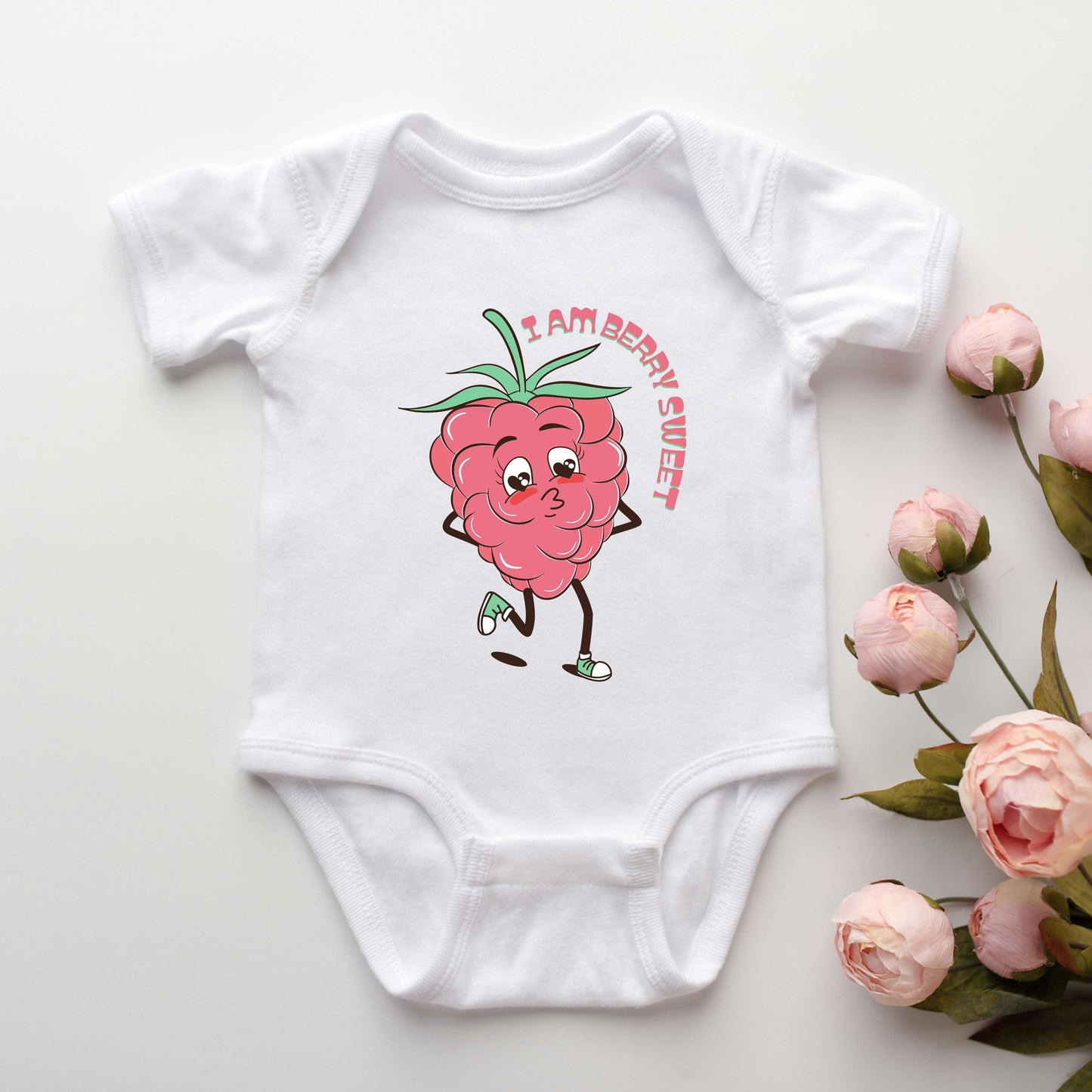 I Am Berry Sweet | Baby Graphic Short Sleeve Bodysuit