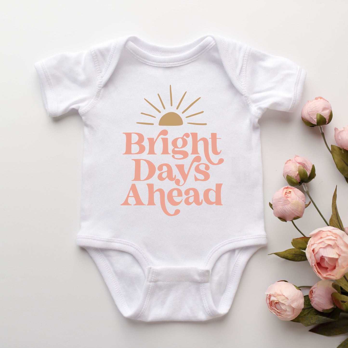 Bright Days Ahead Sun | Baby Graphic Short Sleeve Bodysuit