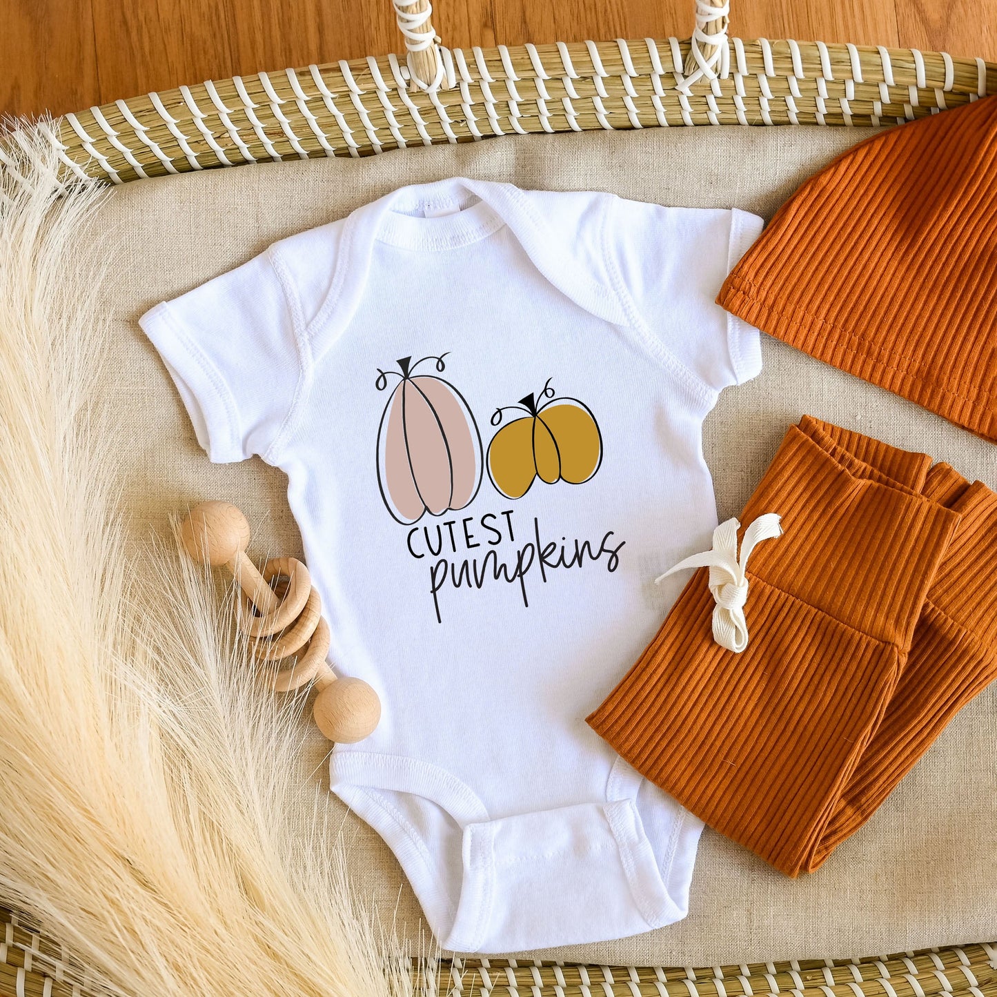 Cutest Pumpkins | Baby Graphic Short Sleeve Bodysuit