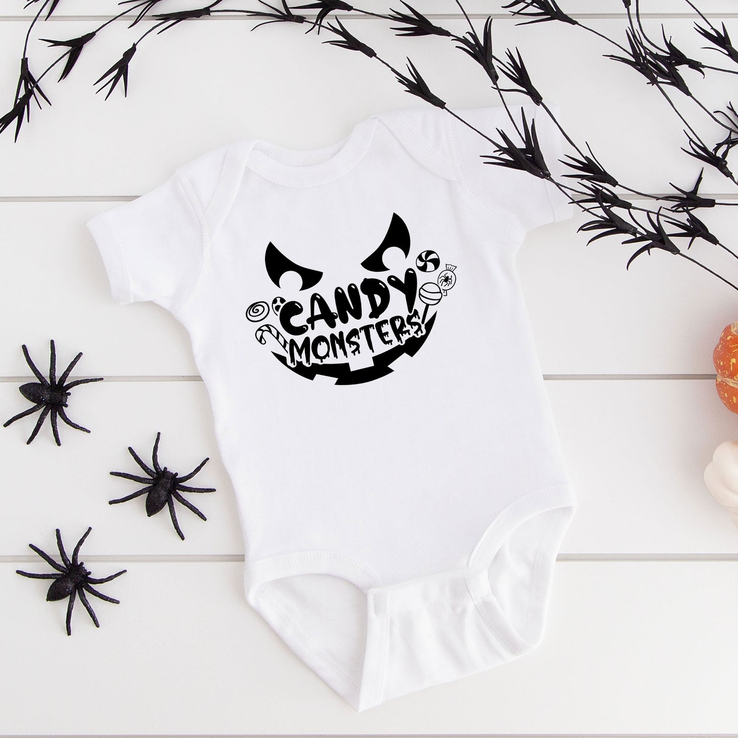Candy Monster | Baby Graphic Short Sleeve Bodysuit
