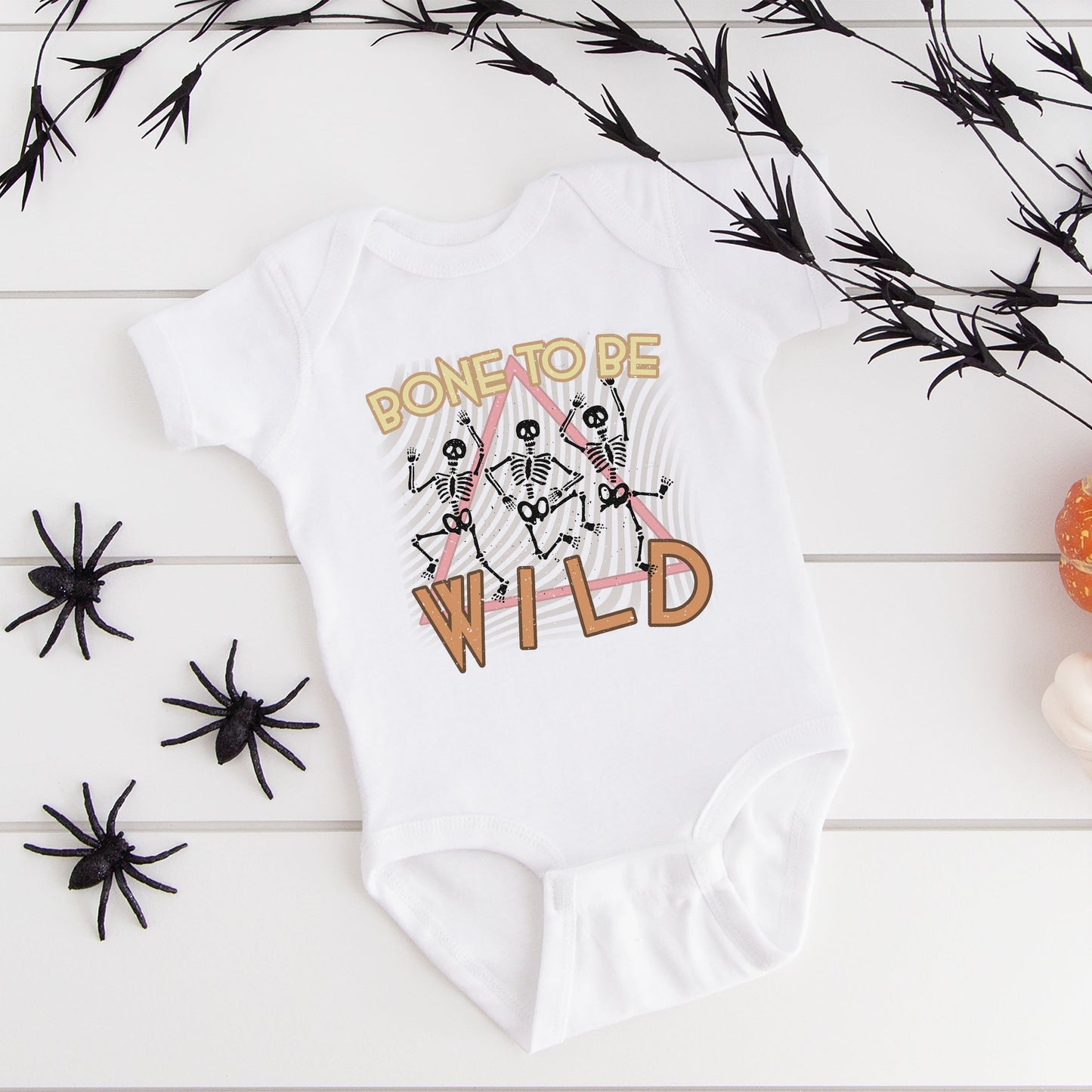 Bone To Be Wild | Baby Graphic Short Sleeve Bodysuit