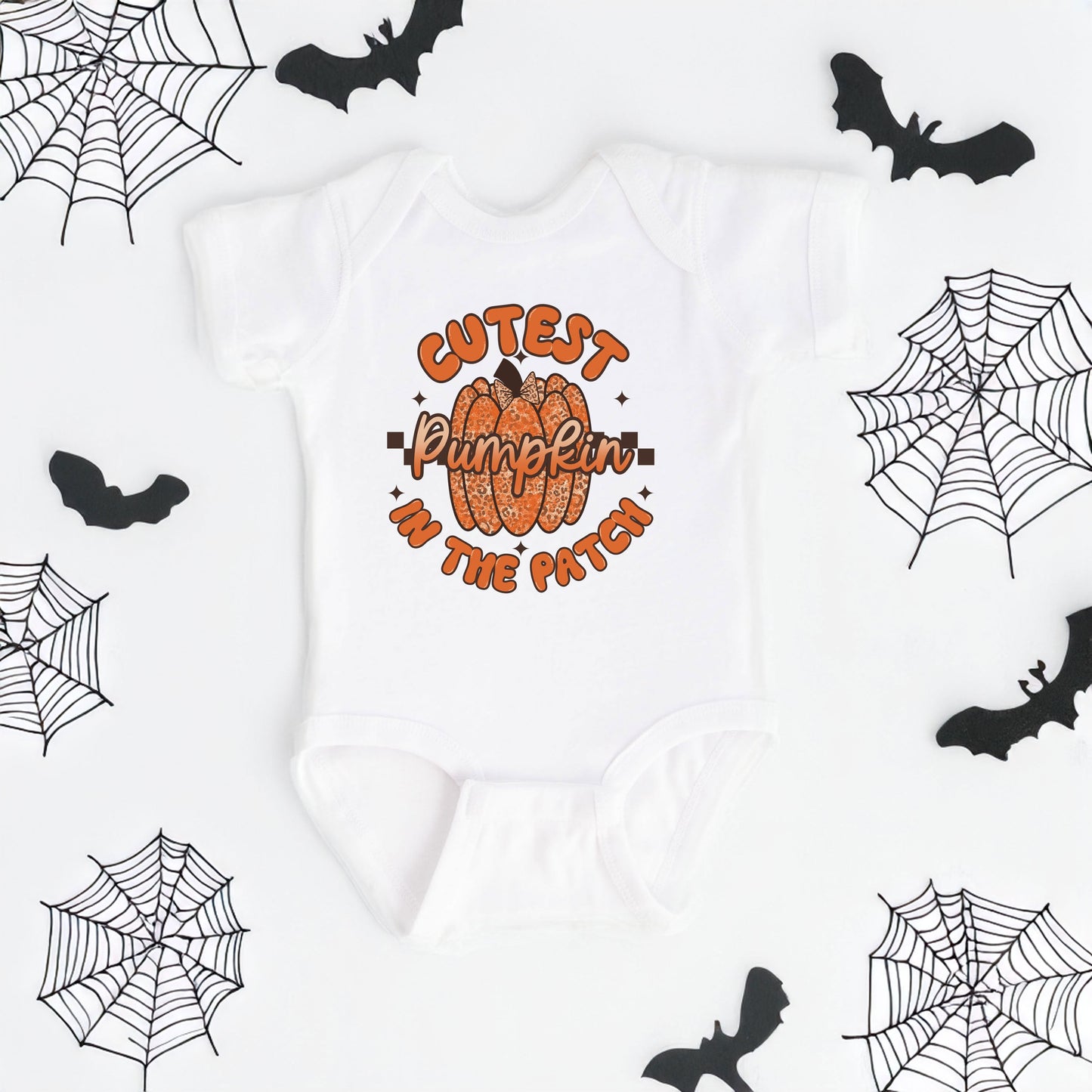 Cutest Pumpkin Leopard Print | Baby Graphic Short Sleeve Bodysuit