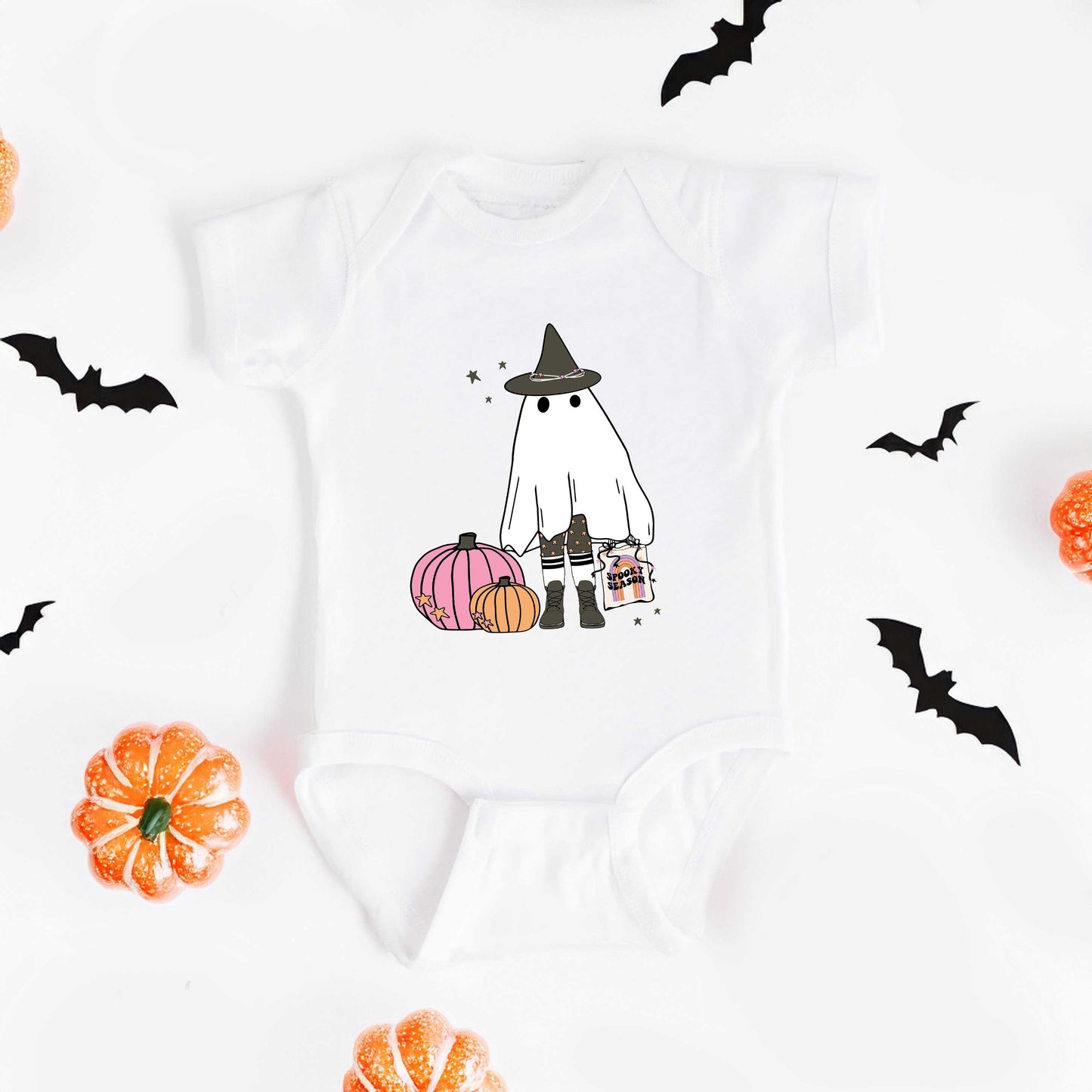 Ghost Witch | Baby Graphic Short Sleeve Bodysuit