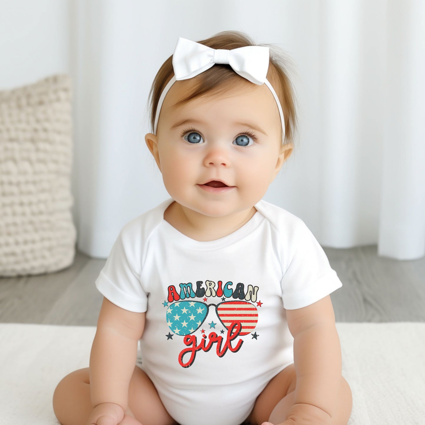 American Girl Sunglasses | Baby Graphic Short Sleeve Bodysuit