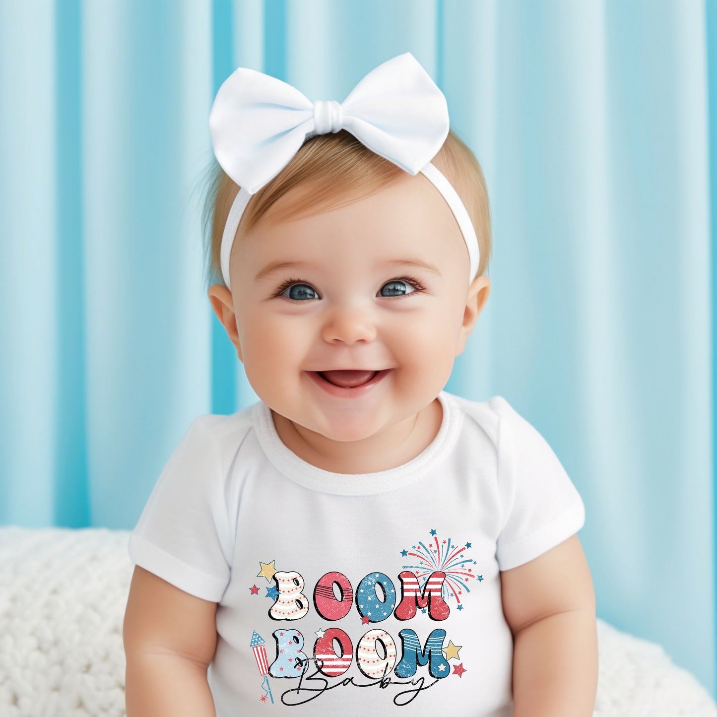 Boom Boom Baby | Baby Graphic Short Sleeve Bodysuit