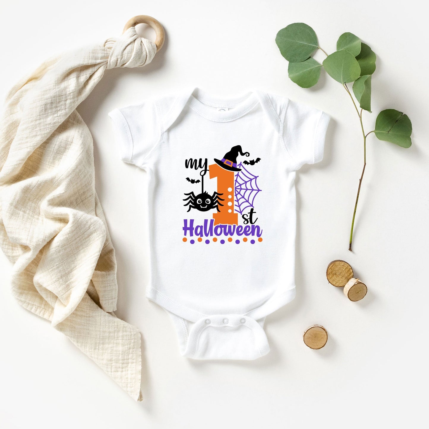My First Halloween | Baby Graphic Short Sleeve Bodysuit